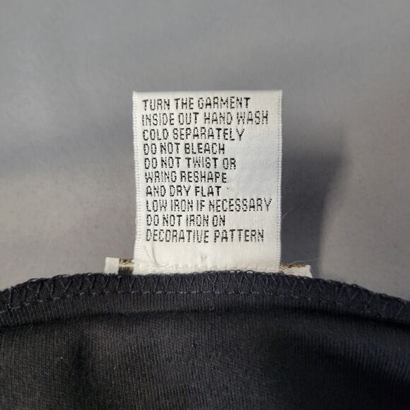 Vintage 80s Accessory Lady Top Womens L Black Fall Applique Embroidered Sequin - Picture 8 of 11